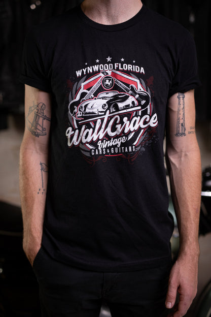 Walt Grace Vintage Black Graphic T-Shirt - Gender Neutral - Walt Grace Vintage
