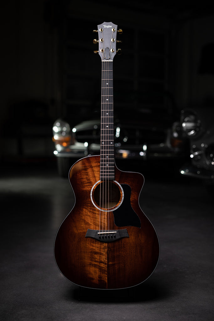 Taylor 224ce-K DLX with Layered Koa Back & Sides Acoustic-Electric Guitar - Shaded Edgeburst