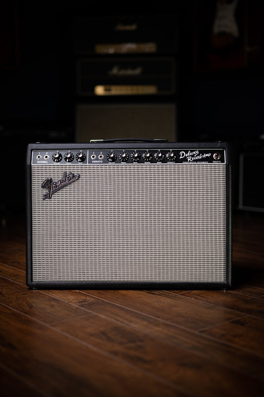Fender ‘65 Deluxe Reverb 22-watt 1x12” Tube Combo Amp - Black Tolex - Walt Grace Vintage