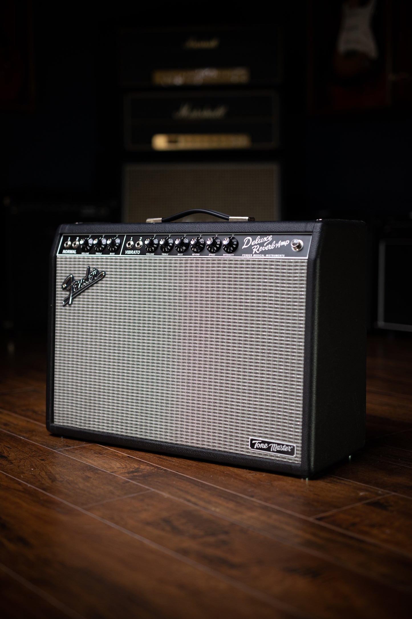 Fender Deluxe Reverb Tone Master 100 Watt 1x12” Combo Amp - Black Tolex - Walt Grace Vintage