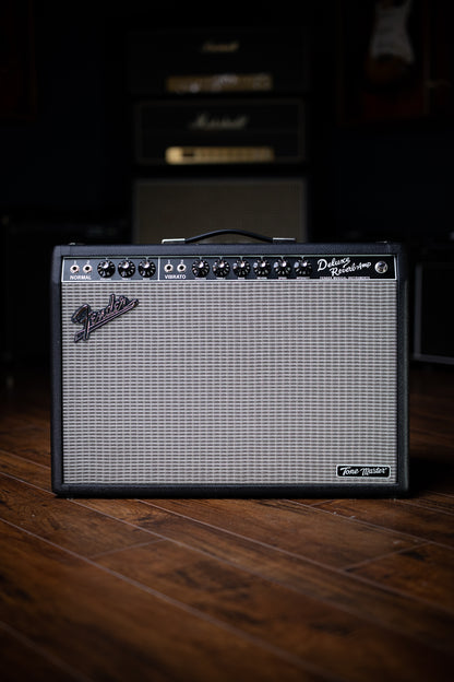 Fender Deluxe Reverb Tone Master 100 Watt 1x12” Combo Amp - Black Tolex - Walt Grace Vintage