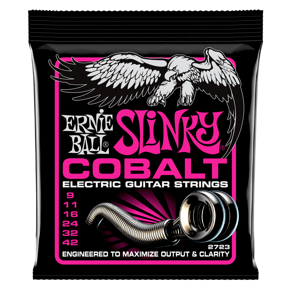 Ernie Ball 2723 Super Slinky Cobalt Electric Guitar 6 String 9-42 - Walt Grace Vintage
