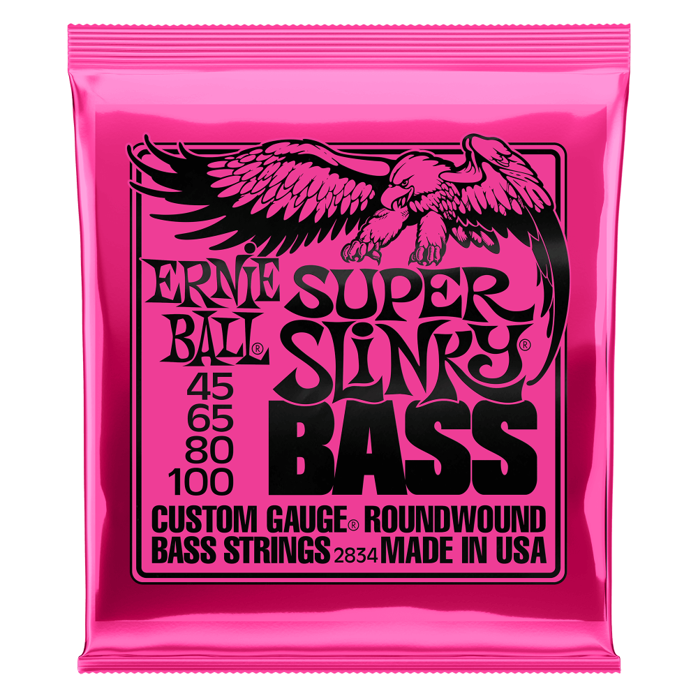 Ernie Ball 2834 Super Slinky Nickel Wound Electric Bass 4 String - Walt Grace Vintage