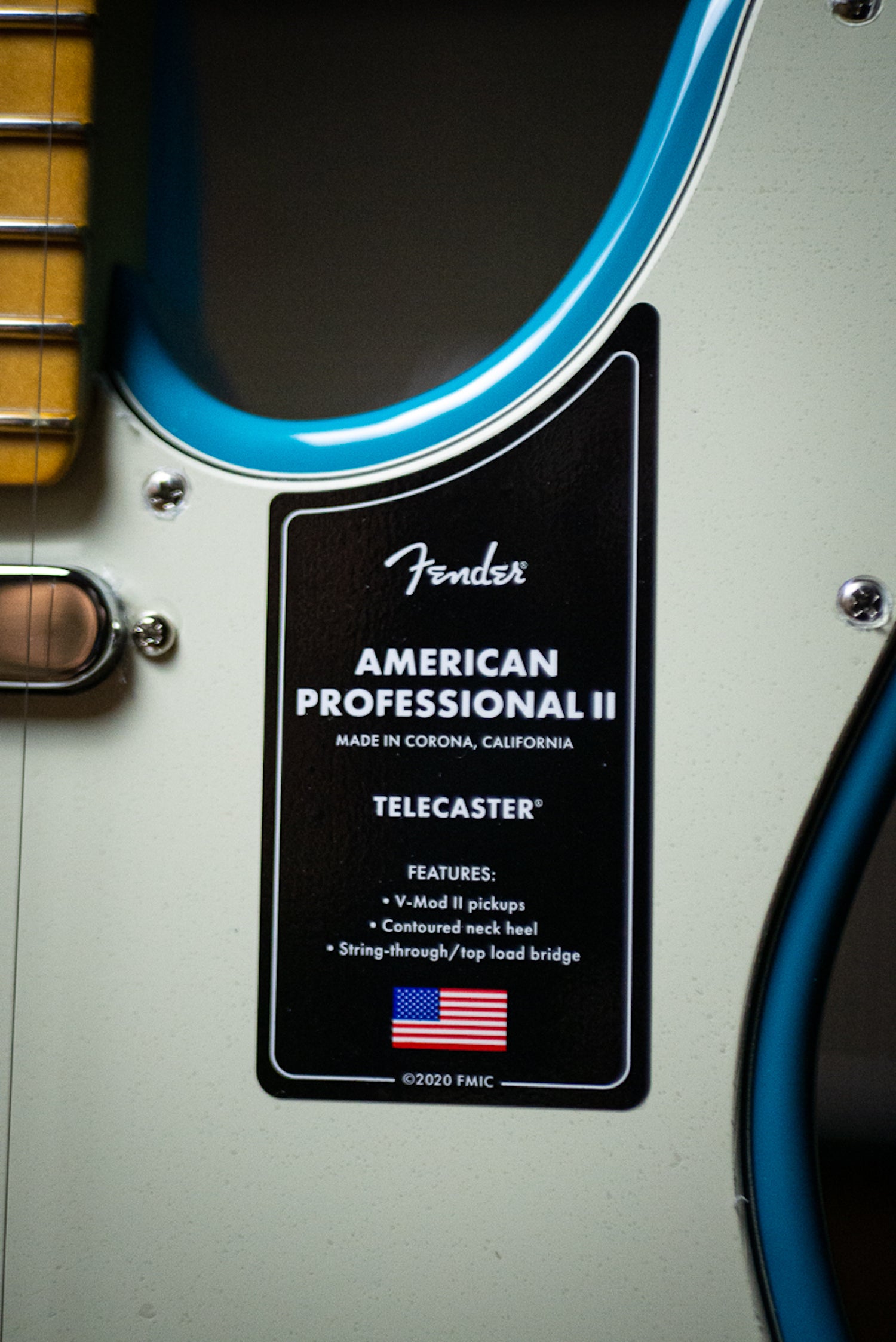 Fender American Professional II Telecaster Electric Guitar - Miami Blue