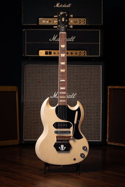 Gibson Custom Shop Brian Ray '62 SG Junior Electric Guitar - White Fox Gloss - Walt Grace Vintage