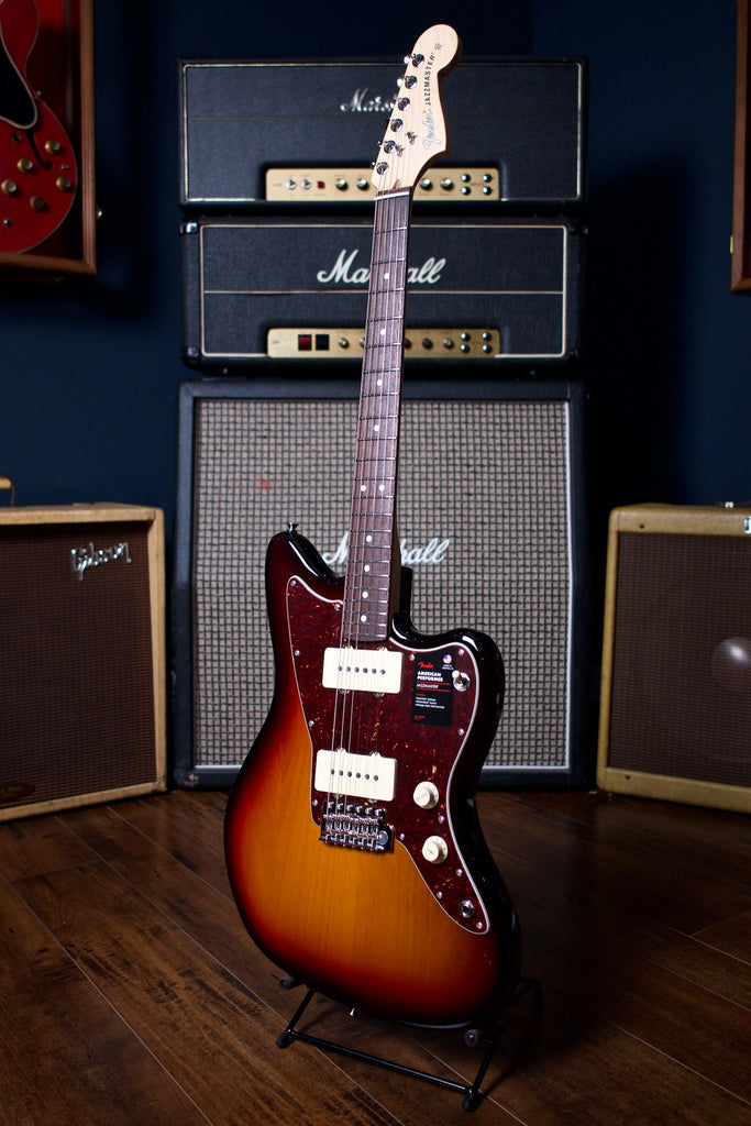 Fender American Performer Jazzmaster Electric Guitar - 3 Color Sunburst - Walt Grace Vintage