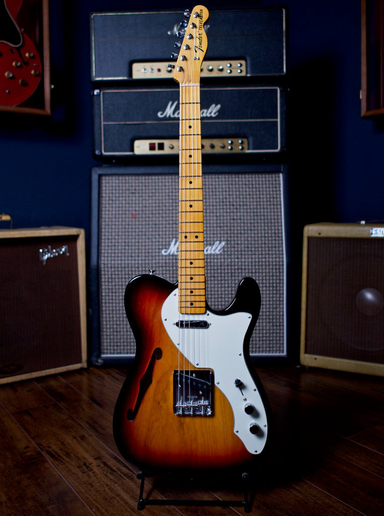 Fender American Original 60's Telecaster Thinline Electric Guitar - 3 Color Sunburst - Walt Grace Vintage