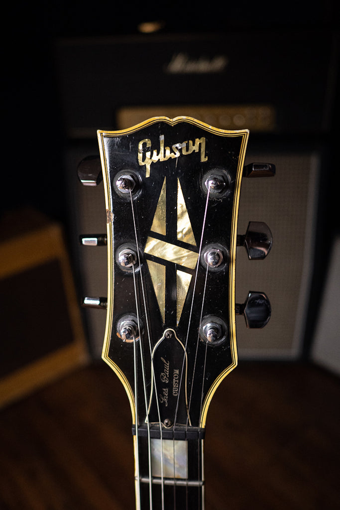1969 Gibson Les Paul Custom Electric Guitar - Ebony head