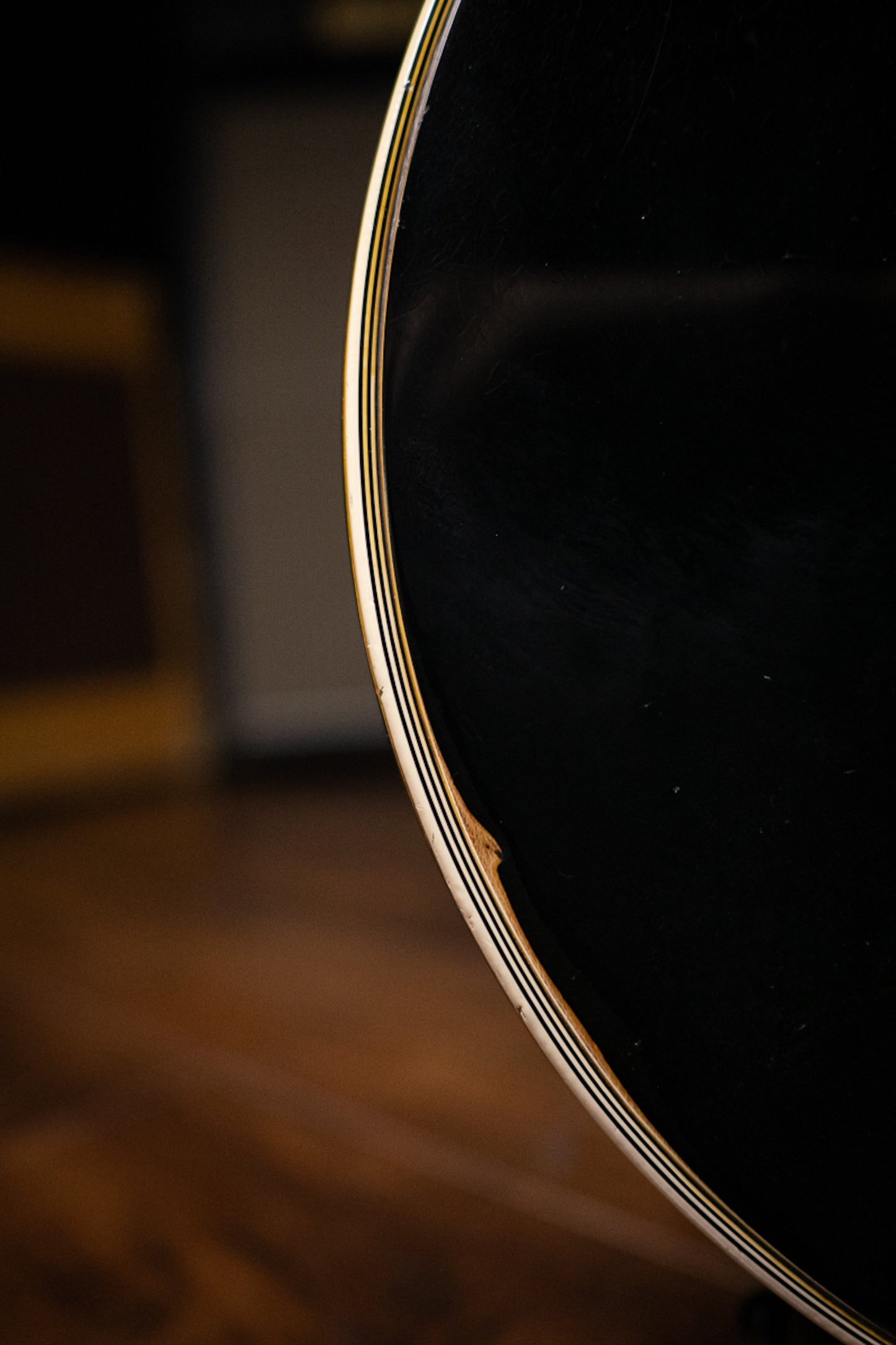 1969 Gibson Les Paul Custom Electric Guitar - Ebony Back Detail