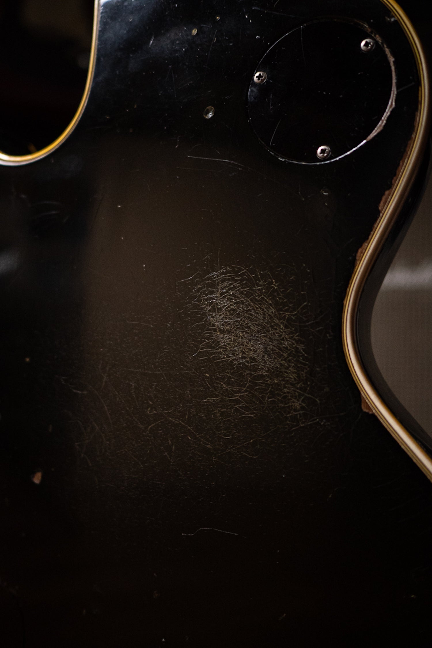 1969 Gibson Les Paul Custom Electric Guitar - Ebony Back Scratch