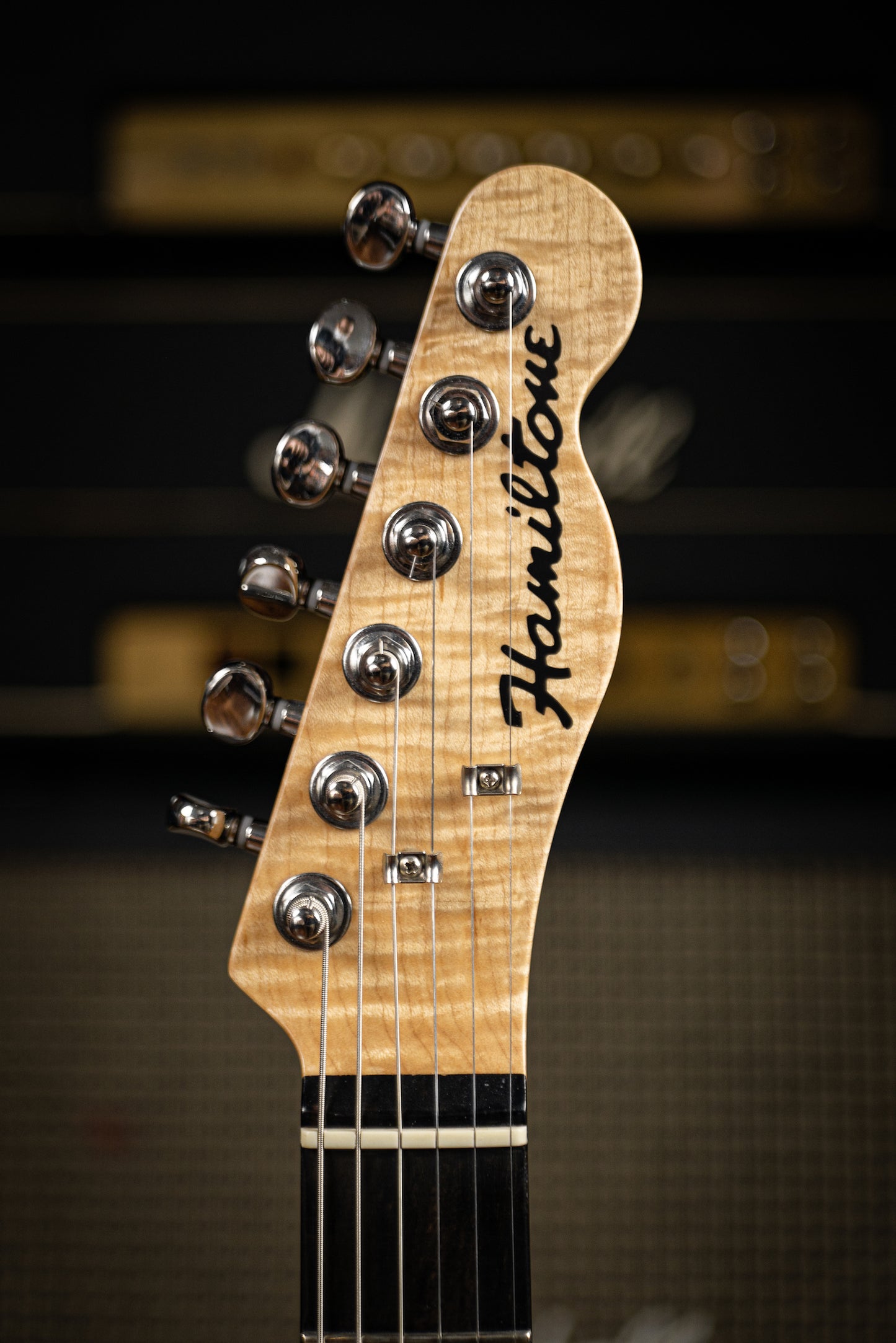 Hamiltone Singlecut / Tele Quilt 2015 Electric Guitar Natural