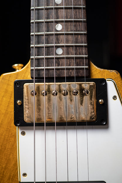 Gibson Custom Shop 58 Korina Flying V Brazilian Rosewood Fingerboard Murphy Lab Light Aged GH Electric Guitar - Natural 81081