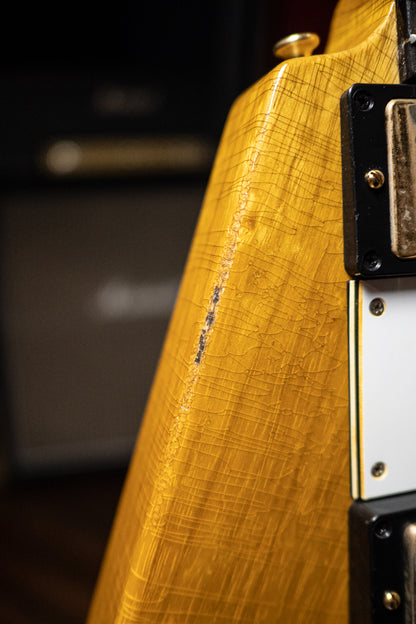 Gibson Custom Shop 58 Korina Flying V Brazilian Rosewood Fingerboard Murphy Lab Light Aged GH Electric Guitar - Natural 81081