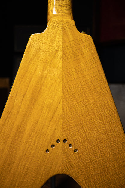 Gibson Custom Shop 58 Korina Flying V Brazilian Rosewood Fingerboard Murphy Lab Light Aged GH Electric Guitar - Natural 81081