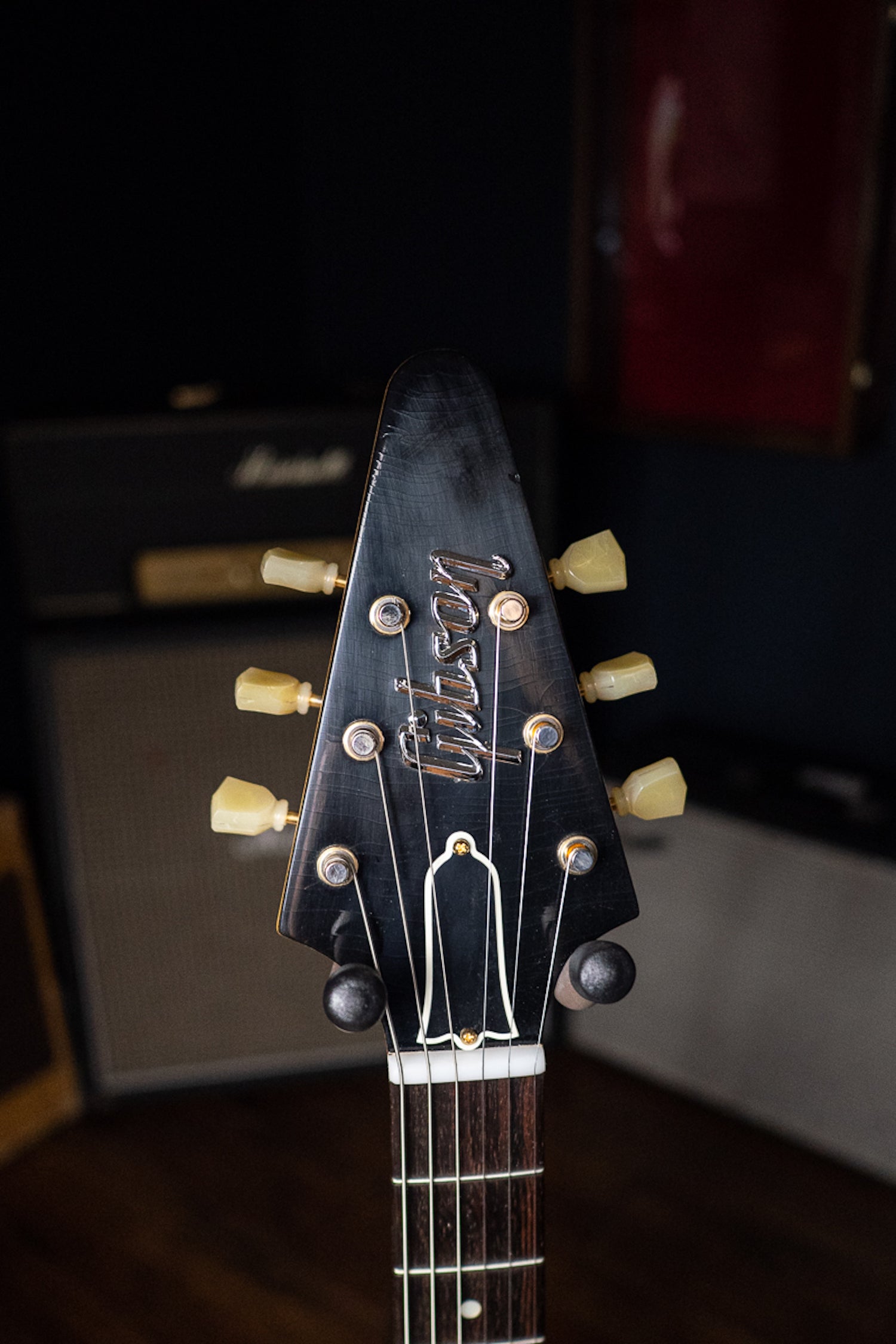 Gibson Custom Shop 58 Korina Flying V Brazilian Rosewood Fingerboard Murphy Lab Light Aged GH Electric Guitar - Natural 81005