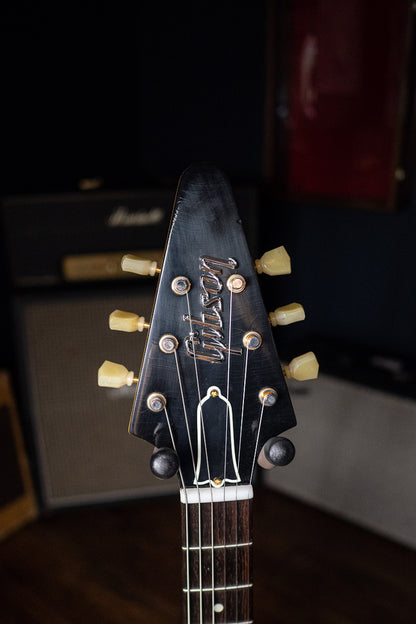 Gibson Custom Shop 58 Korina Flying V Brazilian Rosewood Fingerboard Murphy Lab Light Aged GH Electric Guitar - Natural 81005