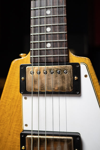 Gibson Custom Shop 58 Korina Flying V Brazilian Rosewood Fingerboard Murphy Lab Light Aged GH Electric Guitar - Natural 81005