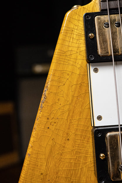 Gibson Custom Shop 58 Korina Flying V Brazilian Rosewood Fingerboard Murphy Lab Light Aged GH Electric Guitar - Natural 81005