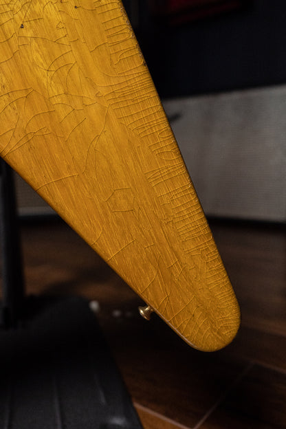 Gibson Custom Shop 58 Korina Flying V Brazilian Rosewood Fingerboard Murphy Lab Light Aged GH Electric Guitar - Natural 81005