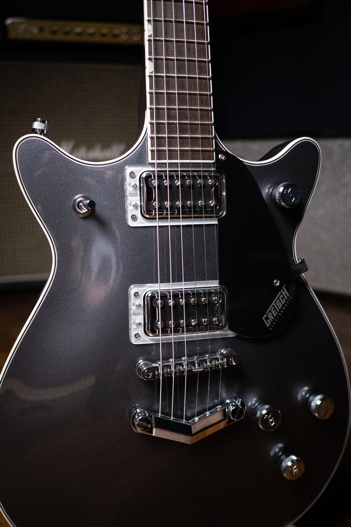 Gretsch G5222 Electromatic Double Jet BT With V-Stoptail Electric Guitar - London Grey