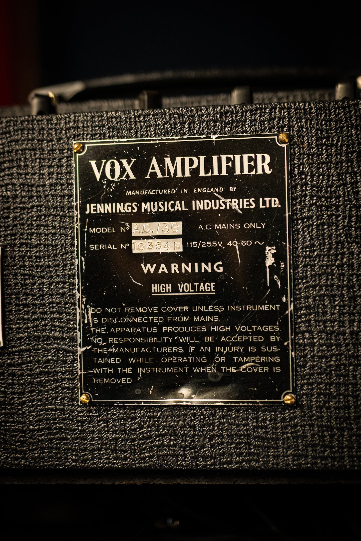 1965 Vox AC30 Tube Head - Walt Grace Vintage