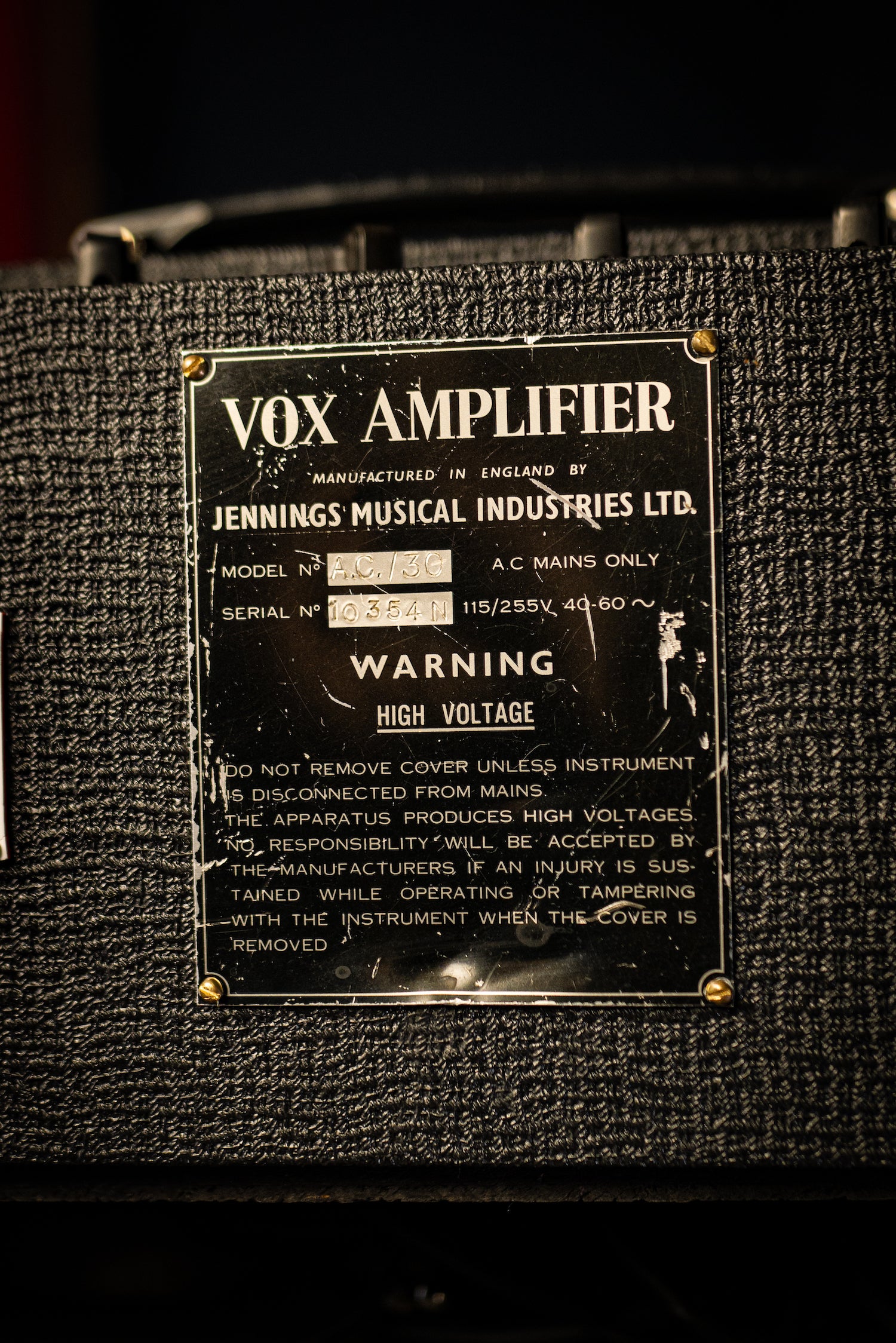 1965 Vox AC30 Tube Head - Walt Grace Vintage