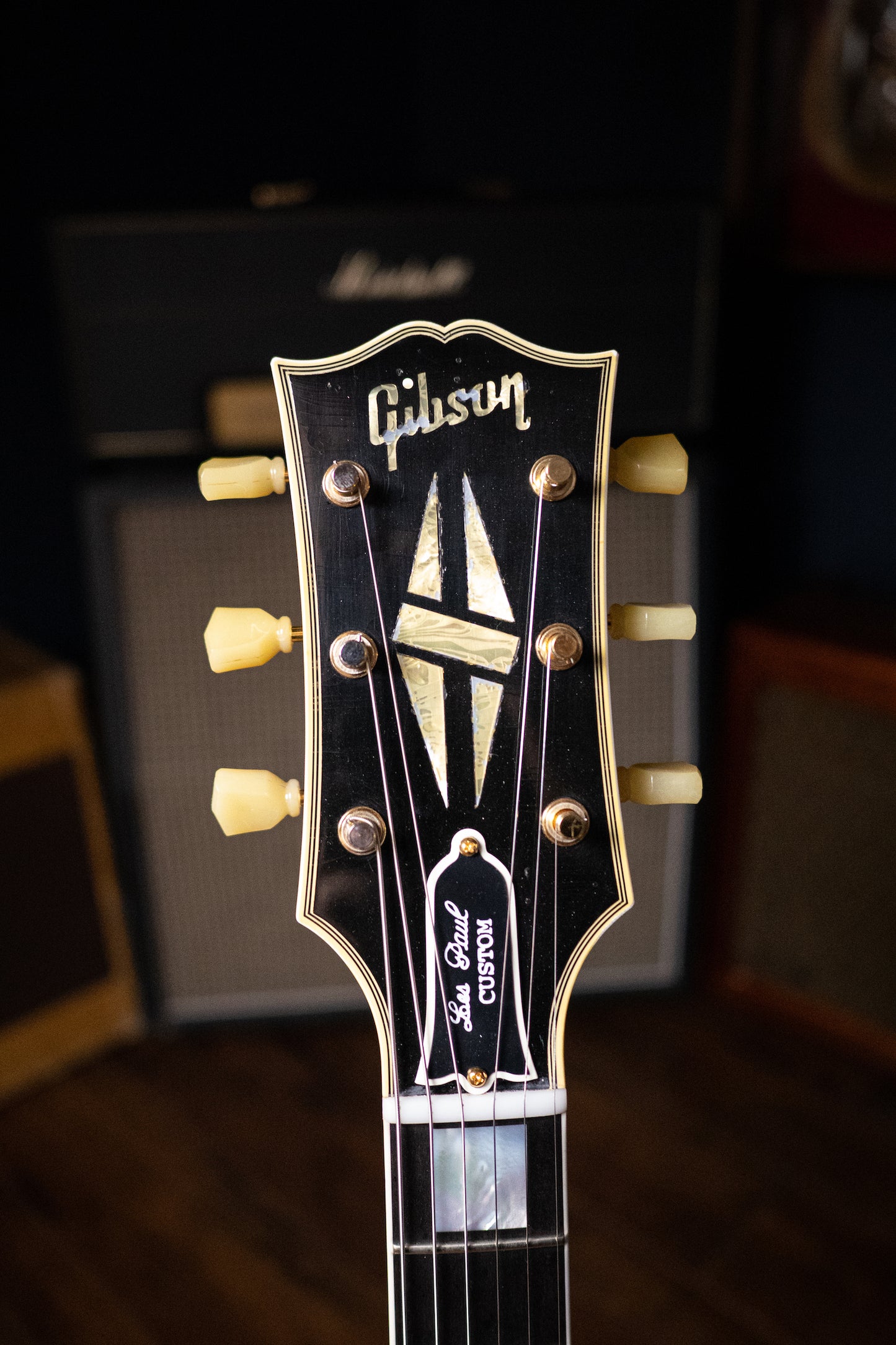 Gibson Custom Shop Murphy Lab 1957 Les Paul Custom 3 Pickup Ultra Heavy Aged - Ebony