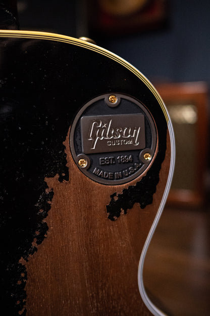 Gibson Custom Shop Murphy Lab 1957 Les Paul Custom 3 Pickup Ultra Heavy Aged - Ebony