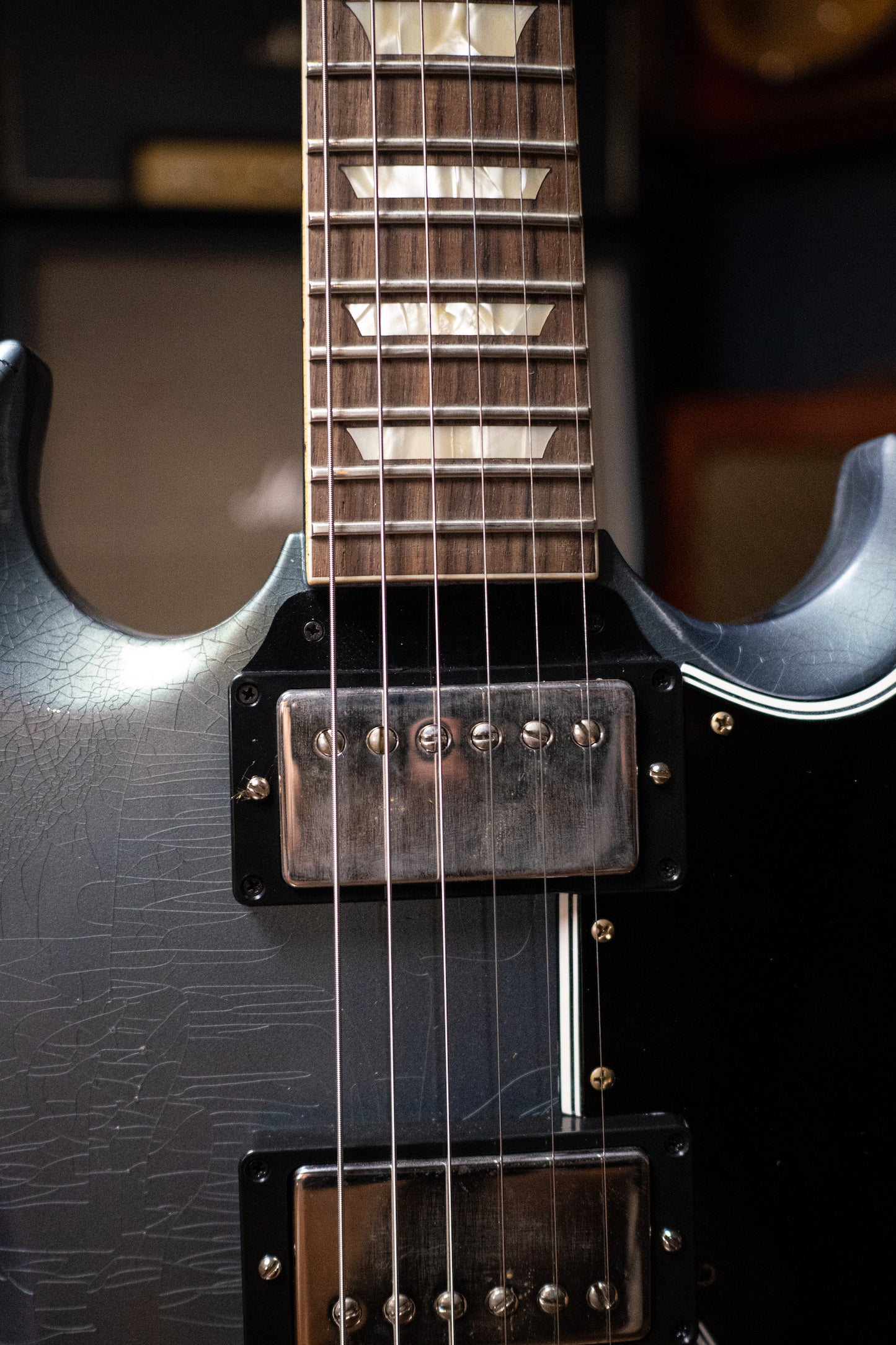 Gibson Murphy Lab 1964 SG Standard Stop Bar Light Aged - Pelham Blue