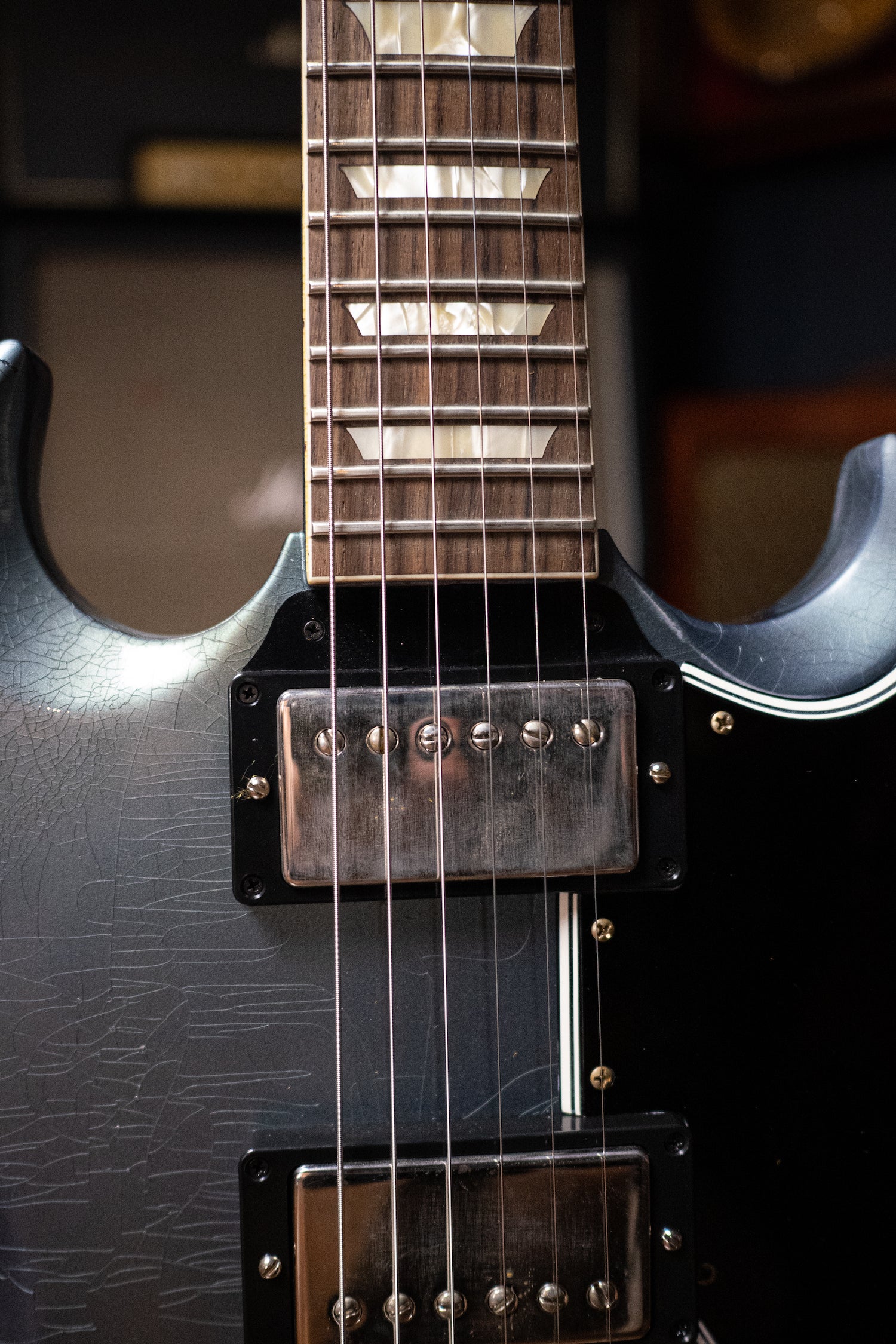 Gibson Murphy Lab 1964 SG Standard Stop Bar Light Aged - Pelham Blue