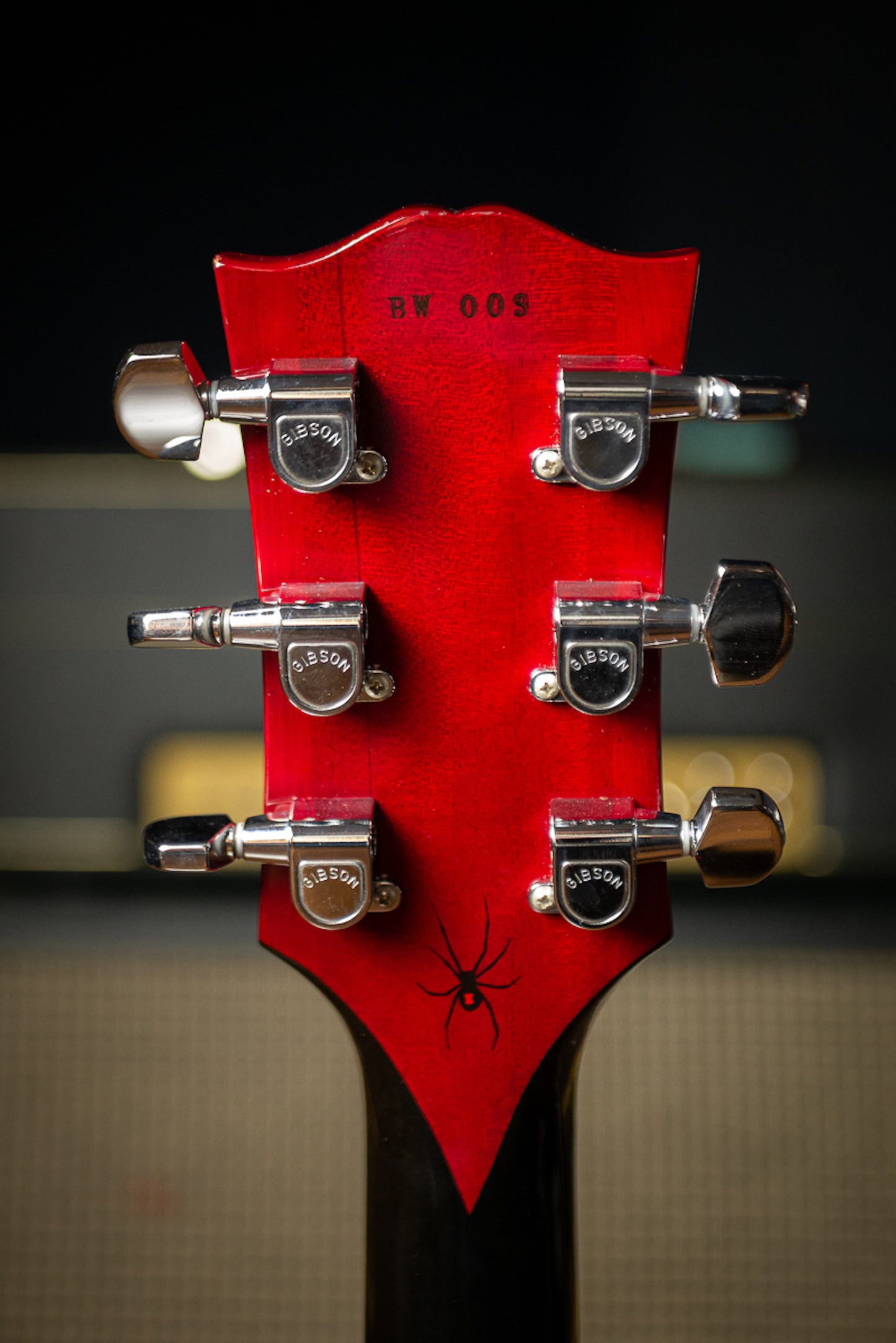 2009 Gibson LPR7 Black Widow Les Paul - Black/Red