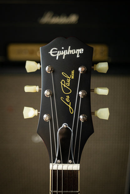 Epiphone 1959 Les Paul 60th Anniversary Plus Outfit Electric Guitar - Aged Dark Cherry Burst