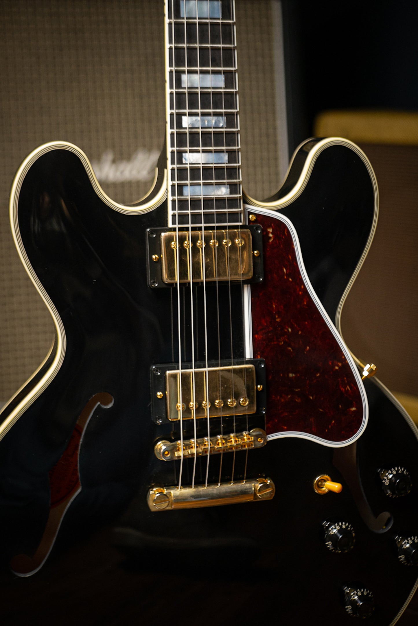 Gibson Custom Shop 1959 ES-355 Reissue Stop Bar VOS Electric Guitar - Ebony