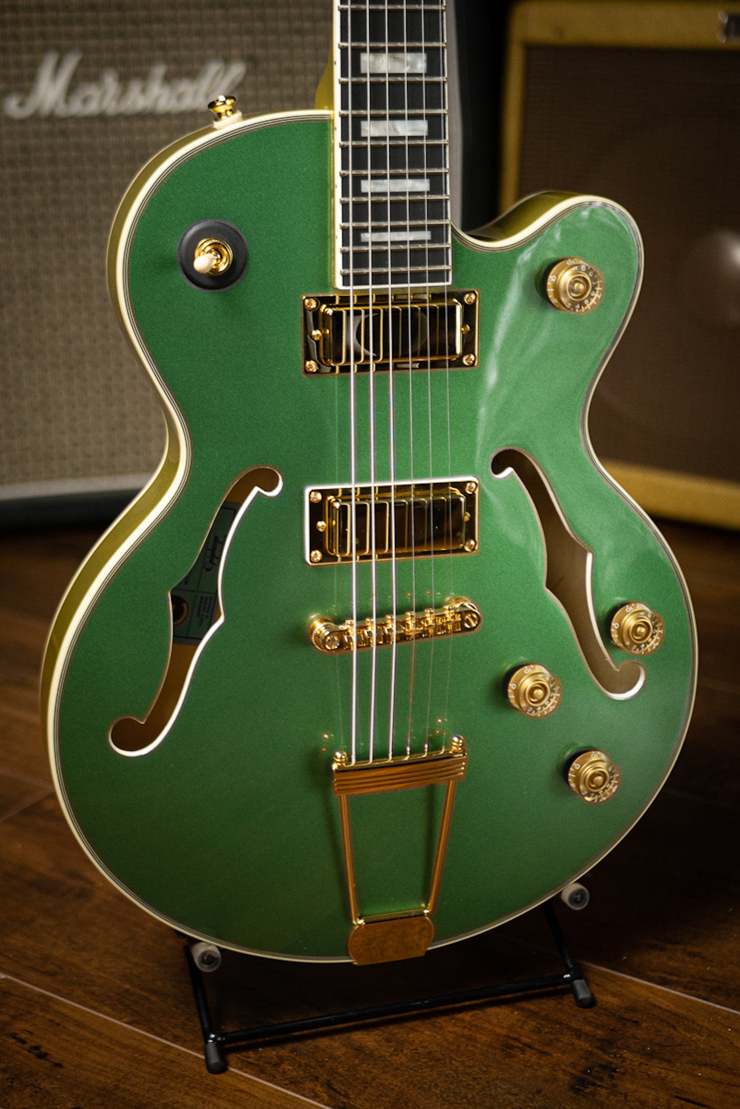 Epiphone Uptown Kat ES Collection Electric Guitar - Emerald Green Metallic