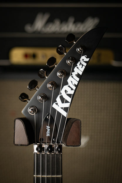 Kramer Nite-V Nickel Floyd Rose Electric Guitar - Satin Black