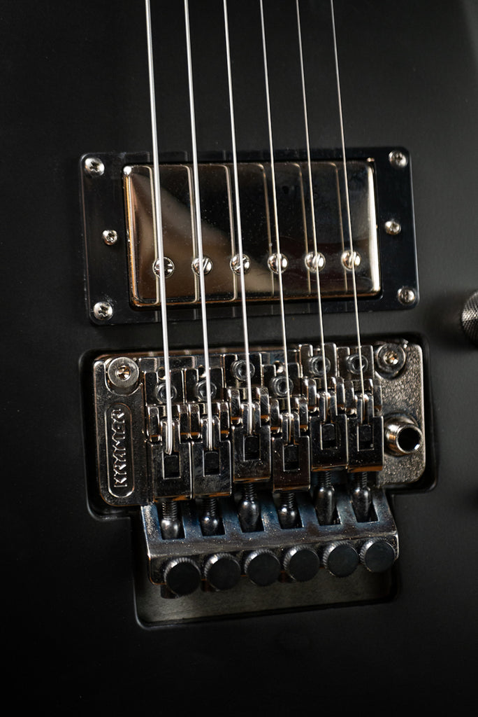 Kramer Nite-V Nickel Floyd Rose Electric Guitar - Satin Black