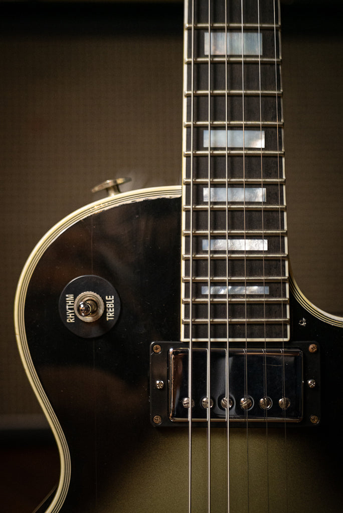 Gibson Custom Shop Adam Jones 1979 Les Paul Custom VOS Electric Guitar - Vintage Silverburst Aged
