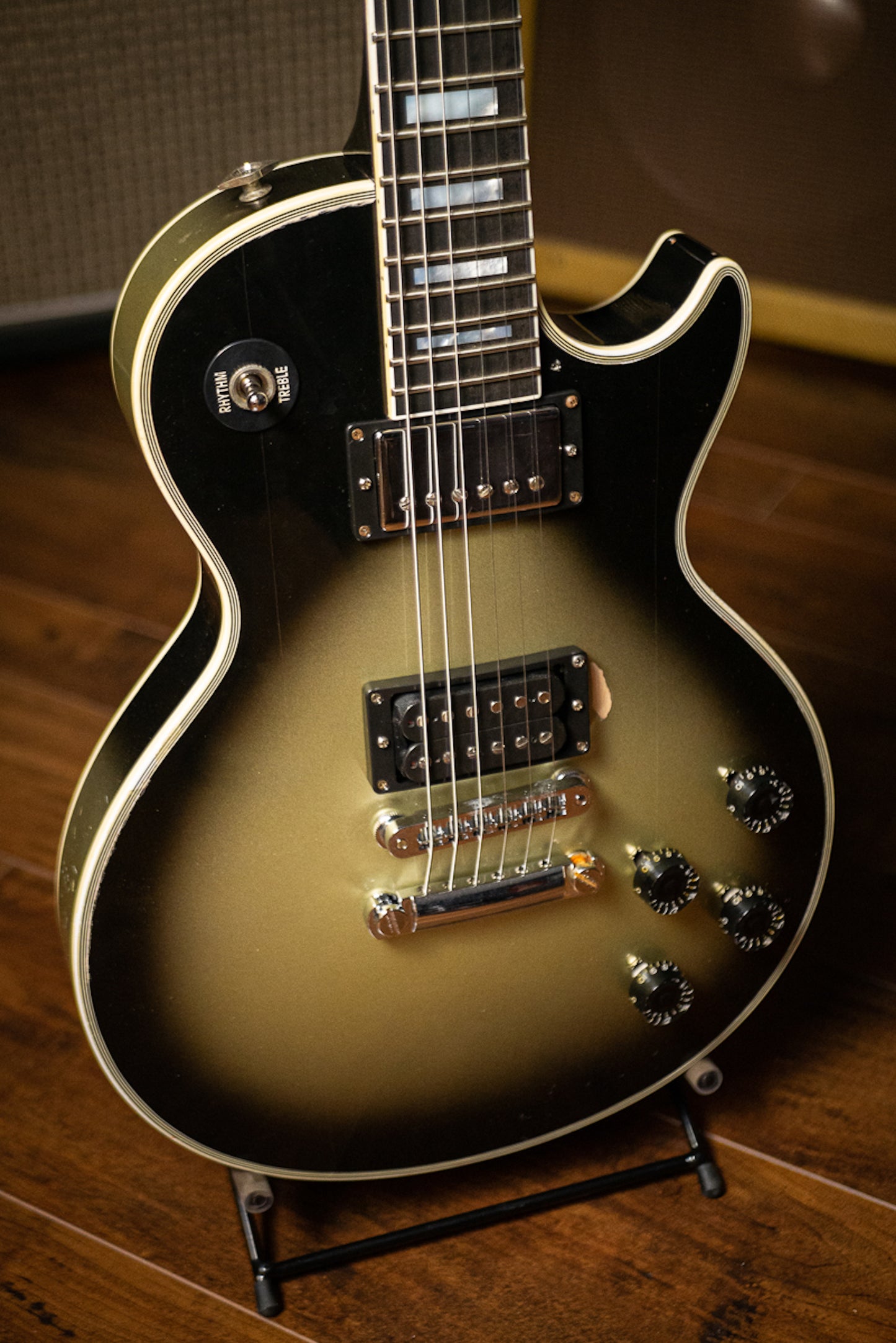 Gibson Custom Shop Adam Jones 1979 Les Paul Custom VOS Electric Guitar - Vintage Silverburst Aged