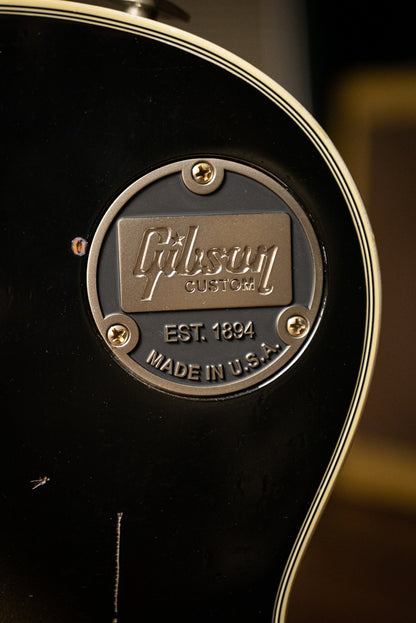 Gibson Custom Shop Adam Jones 1979 Les Paul Custom VOS Electric Guitar - Vintage Silverburst Aged
