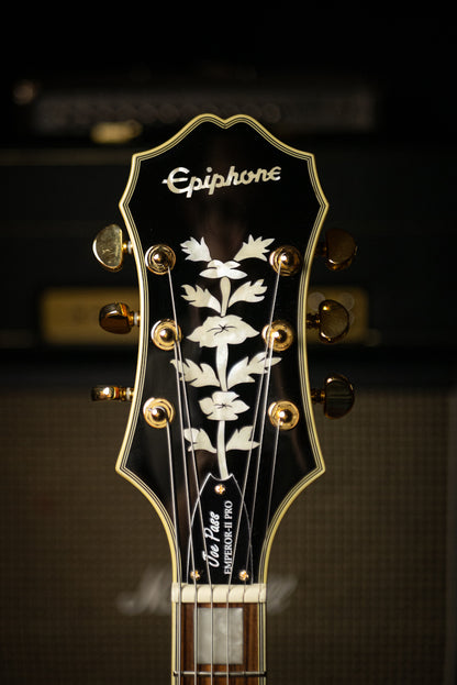 Epiphone Joe Pass Emporer-II Pro Electric Guitar - Vintage Sunburst
