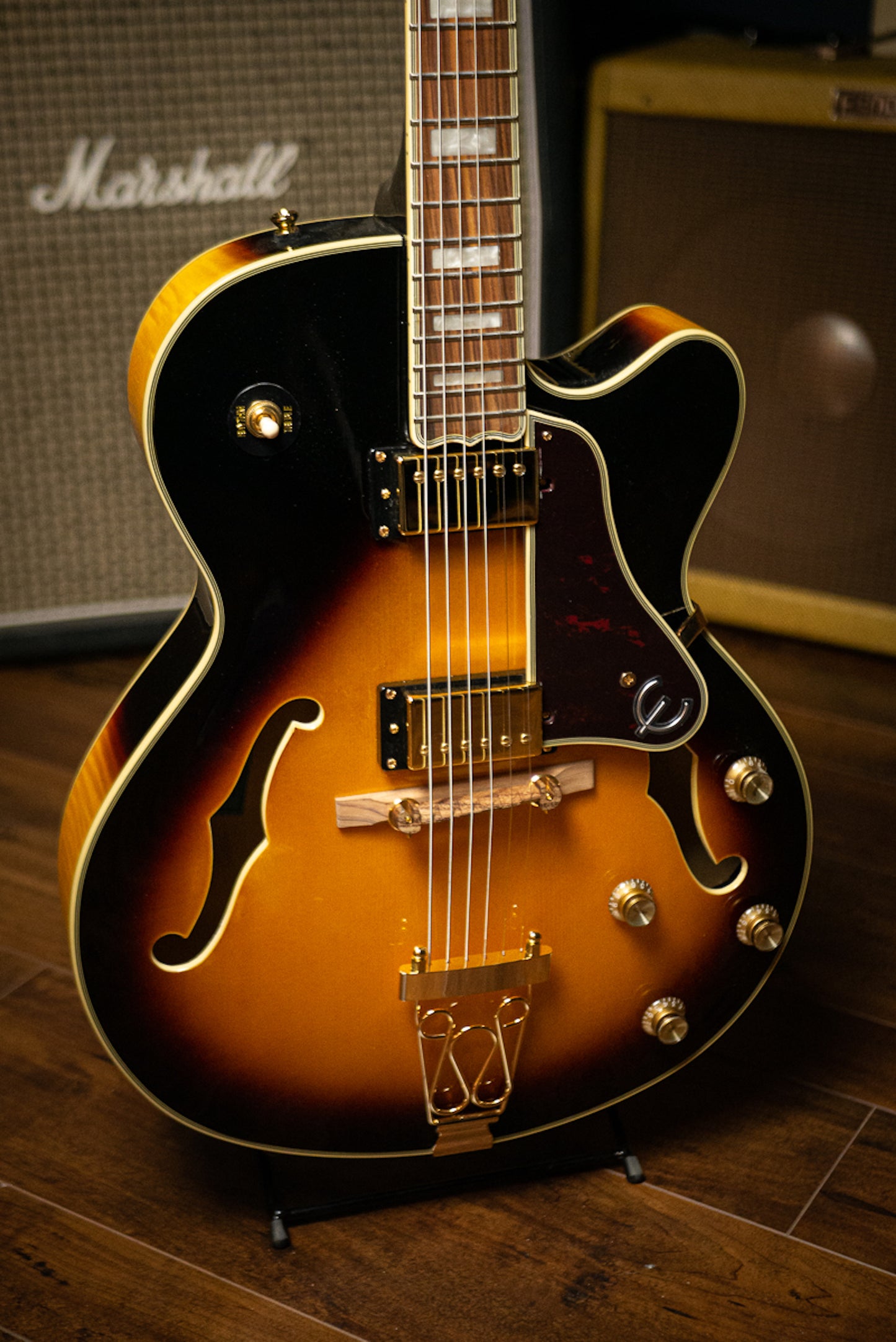Epiphone Joe Pass Emporer-II Pro Electric Guitar - Vintage Sunburst