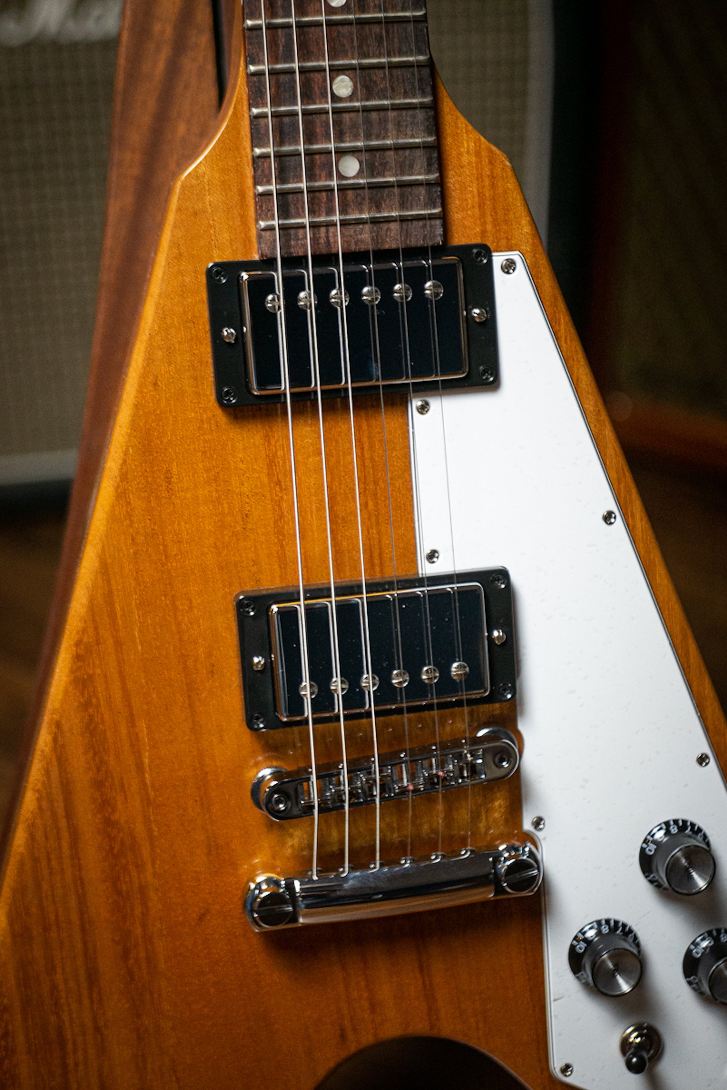 Gibson Flying V Electric Guitar - Antique Natural