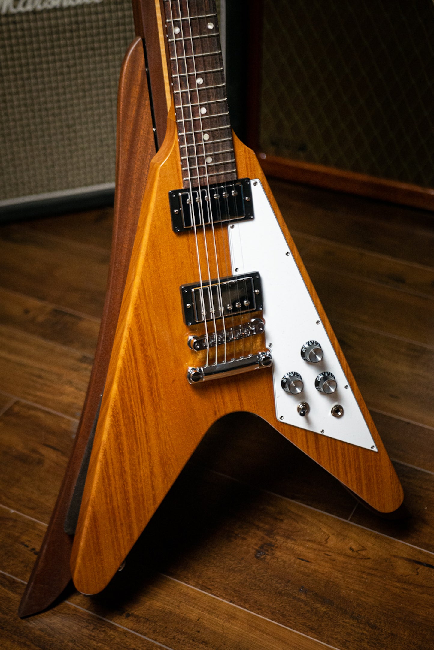 Gibson Flying V Electric Guitar - Antique Natural