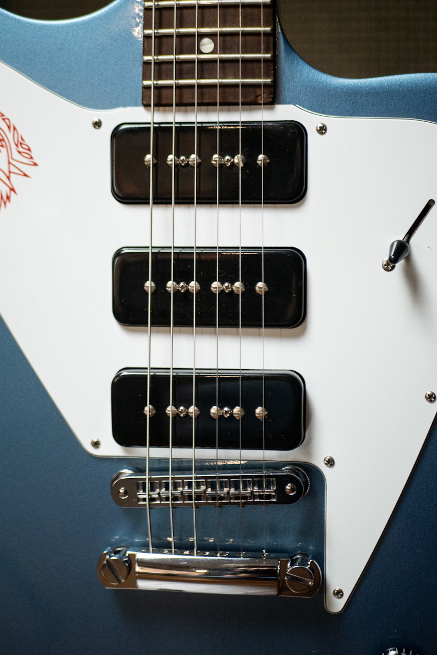2011 Gibson Firebird Studio Non-Reverse Electric Guitar - Pelham Blue