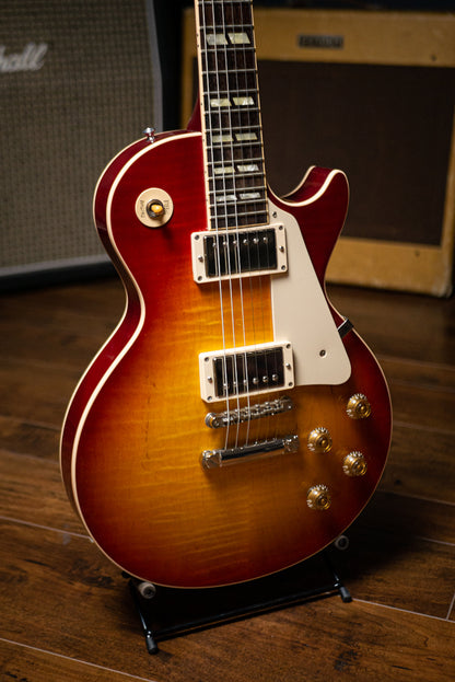 2014 Gibson Custom Shop Les Paul Long Scale 25.5” Electric Guitar - Washed Cherry Sunburst