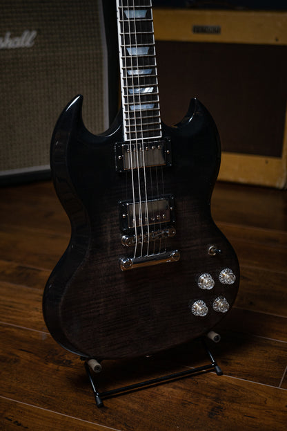 Gibson SG Modern Figured Electric Guitar - Trans Black Fade