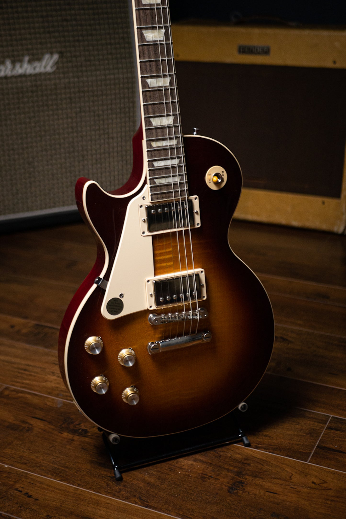 Gibson Les Paul Standard ‘60s Figured Top Left Handed Electric Guitar - Iced Tea