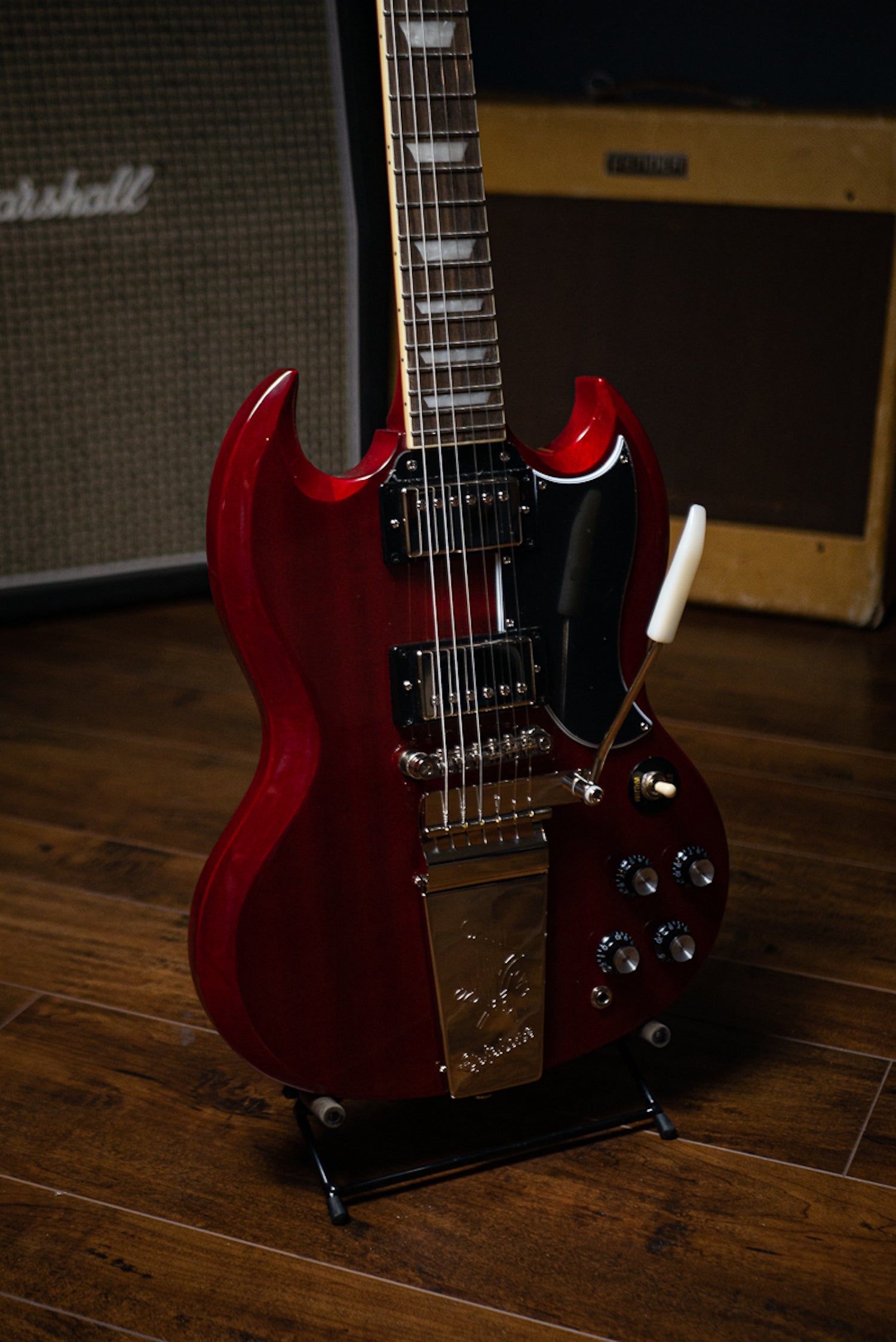 Epiphone SG Standard '60s Maestro Vibrola Electric Guitar - Vintage Cherry