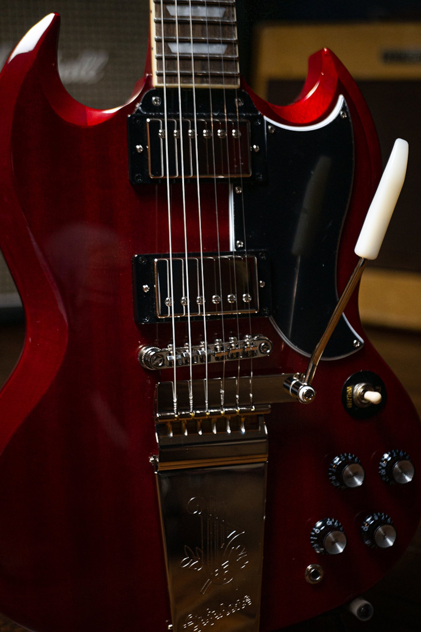 Epiphone SG Standard '60s Maestro Vibrola Electric Guitar - Vintage Cherry