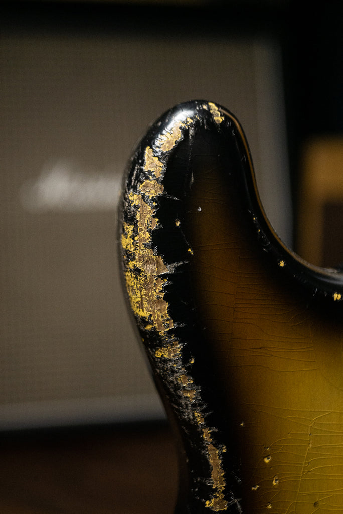 1968 Fender Telecaster Bass (1968 Neck, MJT Body, Seymour Duncan Pickups) - Sunburst Detail